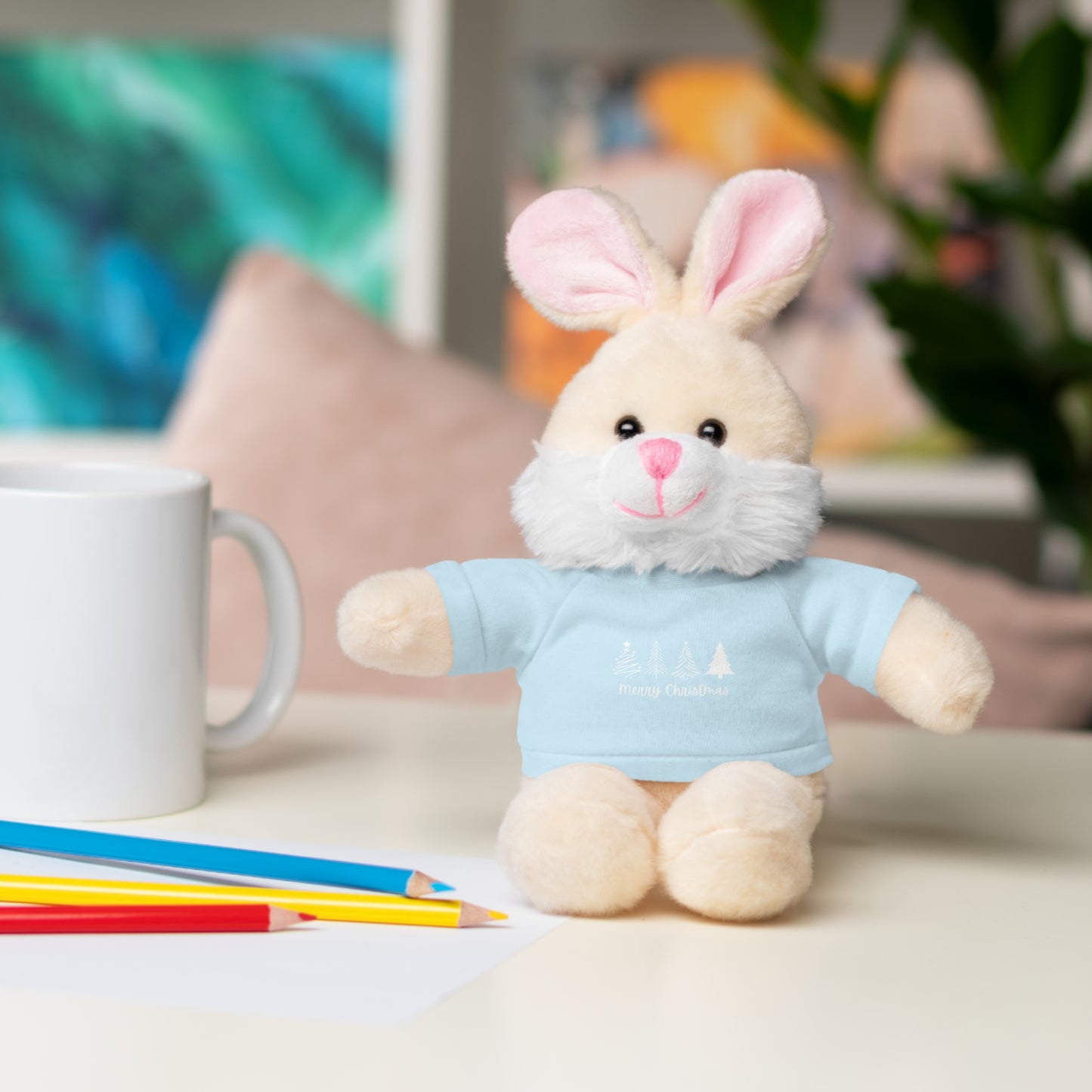 Stuffed Animals With Christmas Sweatshirt