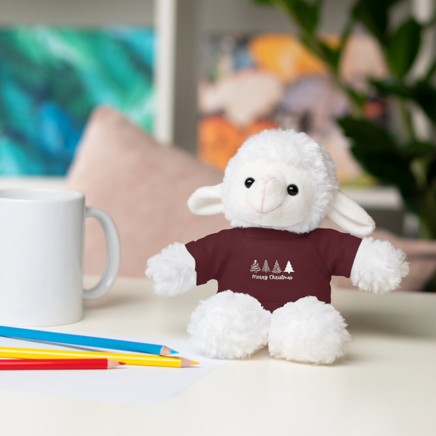 Stuffed Animals With Christmas Sweatshirt