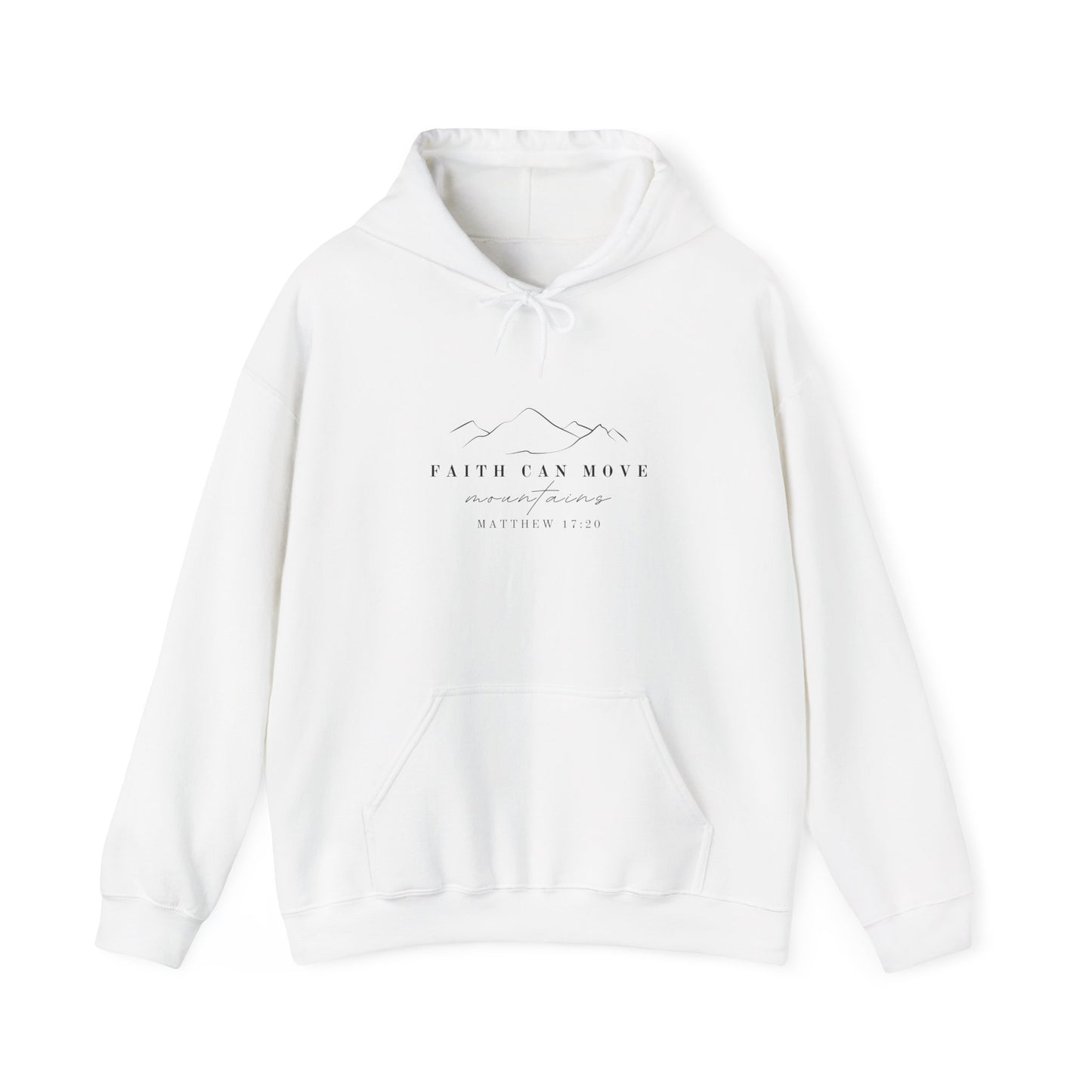 Matthew 17:20 Hoodie - Faith Can Move Mountains