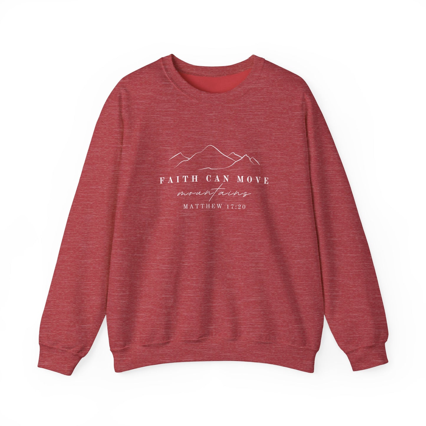 Matthew 17:20 Sweatshirt - Faith Can Move Mountains