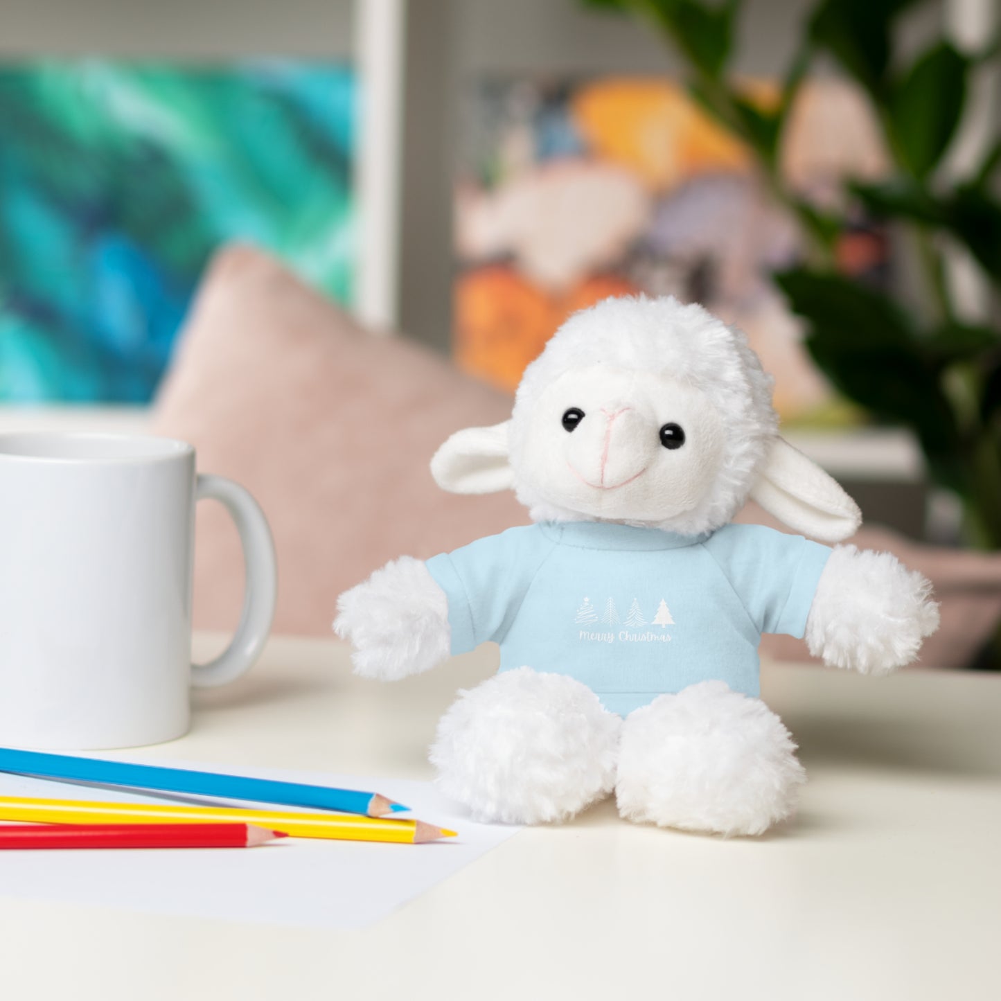 Stuffed Animals With Christmas Sweatshirt