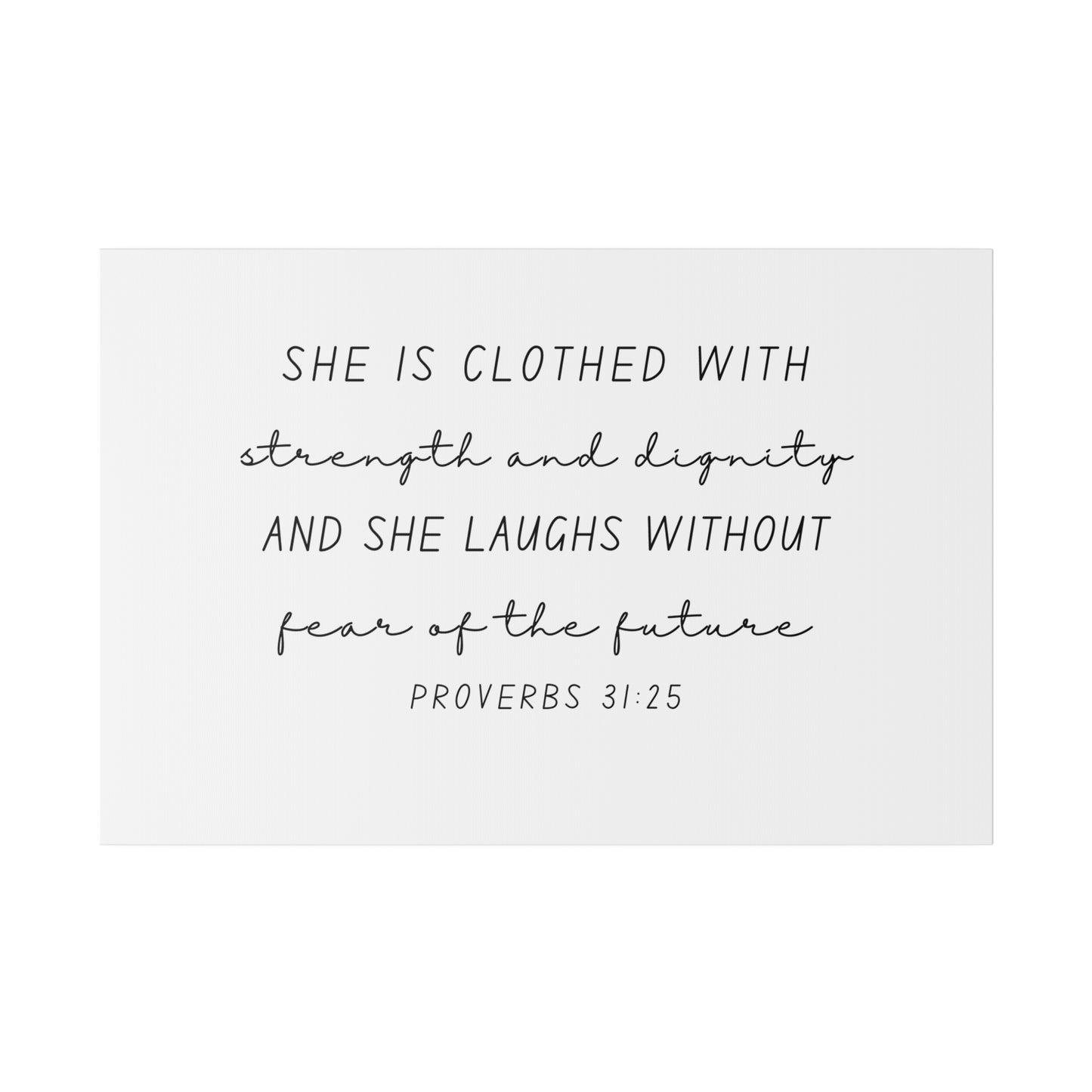 Wall Decor - Proverbs 31:25