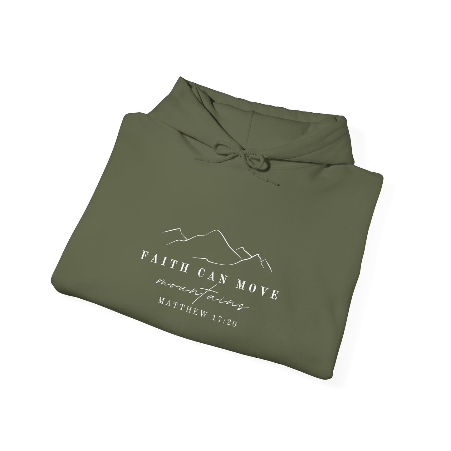 Matthew 17:20 Hoodie - Faith Can Move Mountains